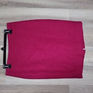 J Crew Womens 8 Magenta Wool Tweed Pencil Skirt Lined‎ Professional Business